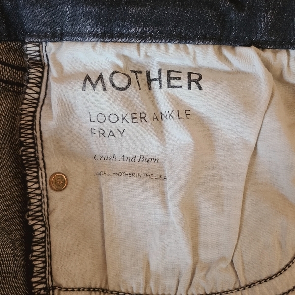 MOTHER Looker Ankle Fray Crash‎ and Burn Jeans - Picture 8 of 13